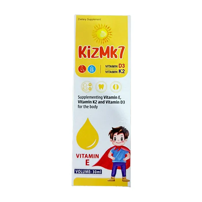 Kizmk7 (30ml) - Bổ sung vitamin D3 K2 và DHA cho trẻ