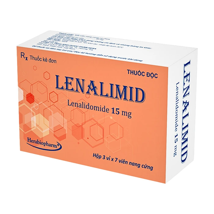Lenalimid 15mg (3 vỉ x 7 viên) - Điều trị đa u tủy