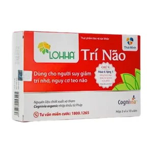 Lohha Trí Não Thái Minh (3 vỉ x 10 viên) - Điều trị và phòng ngừa các bệnh suy giảm trí tuệ