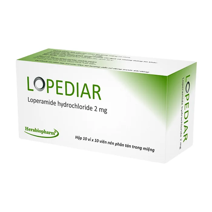 Lopediar 2mg (10 x 10 viên) - Điều trị triệu chứng của tiêu chảy cấp