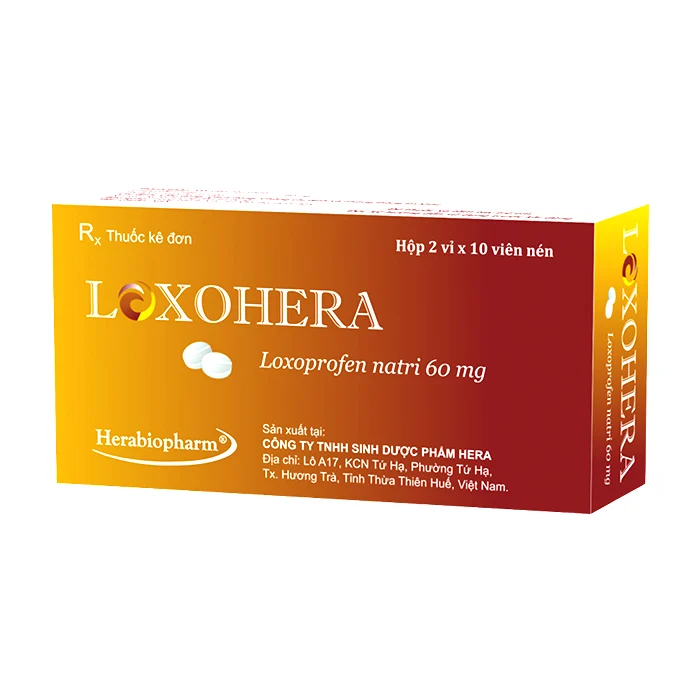 Loxohera 60mg (2 vỉ x 10 viên) - Giảm viêm, giảm đau viêm khớp dạng thấp, viêm xương khớp
