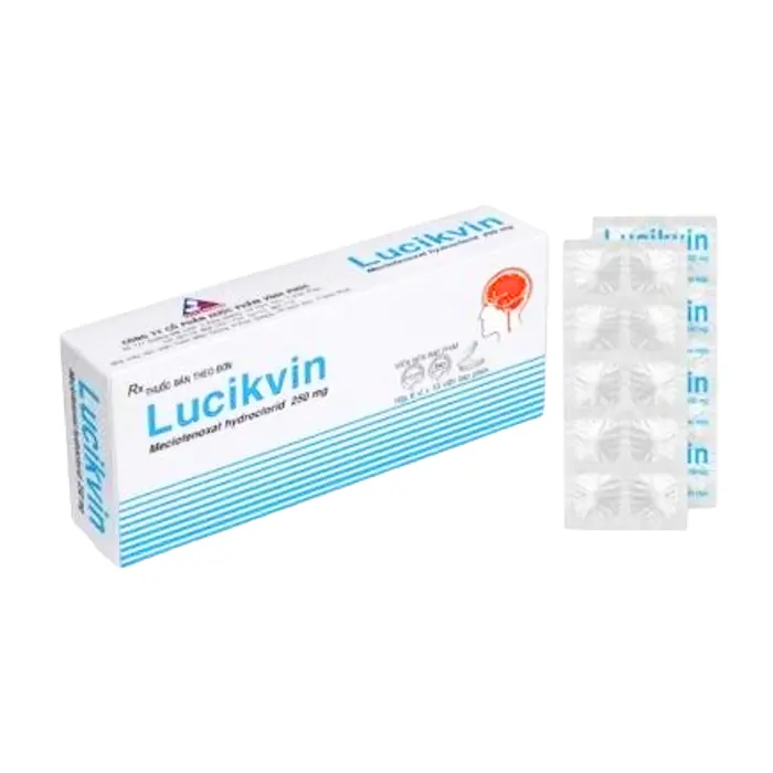 Lucikvin 250mg (Hộp 6 vỉ x 10 viên) - Thuốc hướng tâm thần