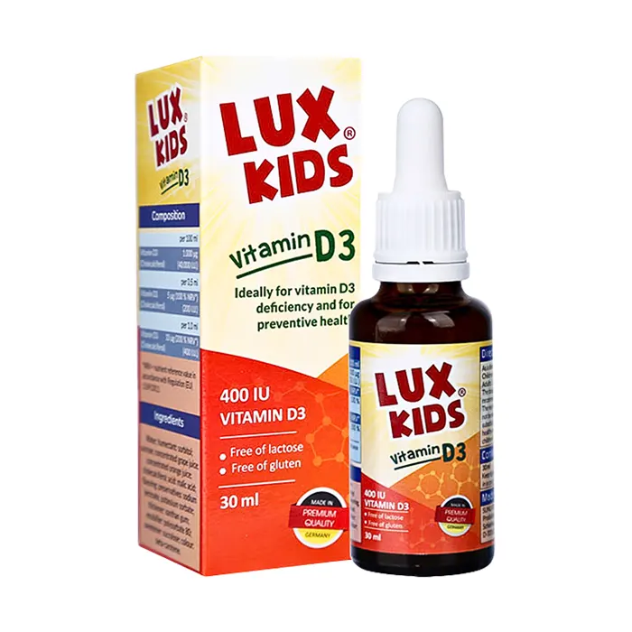 Lux Kids (30ml) - Bổ sung vitamin D3 cho cơ thể