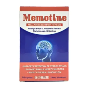 Memotine (Hộp 1 lọ 60 viên) - Hỗ trợ tăng cường tuần hoàn máu não