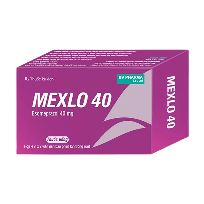 Mexlo 40 (4 vỉ x 7 viên) - Điều trị trào ngược dạ dày – thực quản