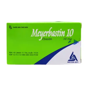 Meyerbastin 10 (10 vỉ x 10 viên) - Điều trị viêm mũi dị ứng theo mùa hoặc quanh năm
