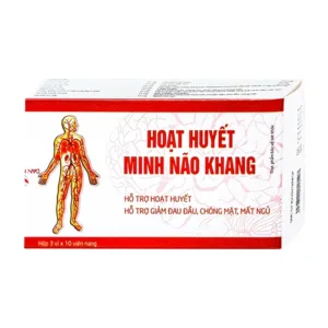 Hoạt Huyết Minh Não Khang (3 vỉ x 10 viên) - Hỗ trợ hoạt huyết, giảm đau đầu, chóng mặt, mất ngủ