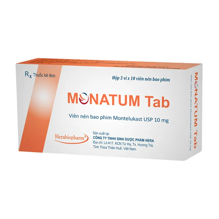 Monatum TAB 10mg - Điều trị hen suyễn