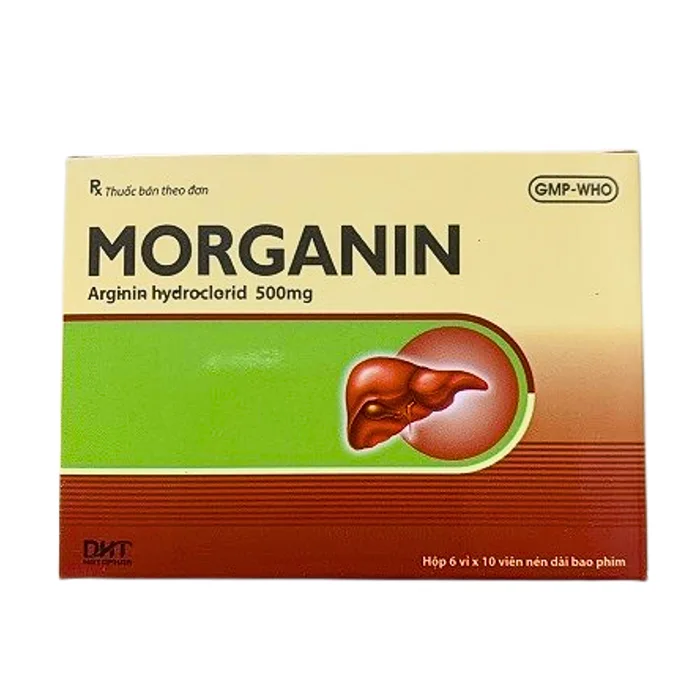 Morganin 500mg (6 Vỉ X 10 viên) - Điều trị duy trì tăng Ammoniac máu