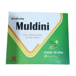 Muldini (Hộp 25 gói x 1,5g) - Điều trị bệnh Beriberi, suy dinh dưỡng, rối loạn tiêu hoá