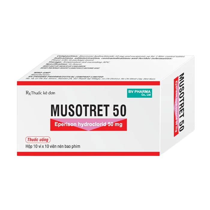 Mustret 50 (hộp 100 viên) - Điều trị bệnh lý thoái hóa cột sống và các rối loạn tư thế cột sống