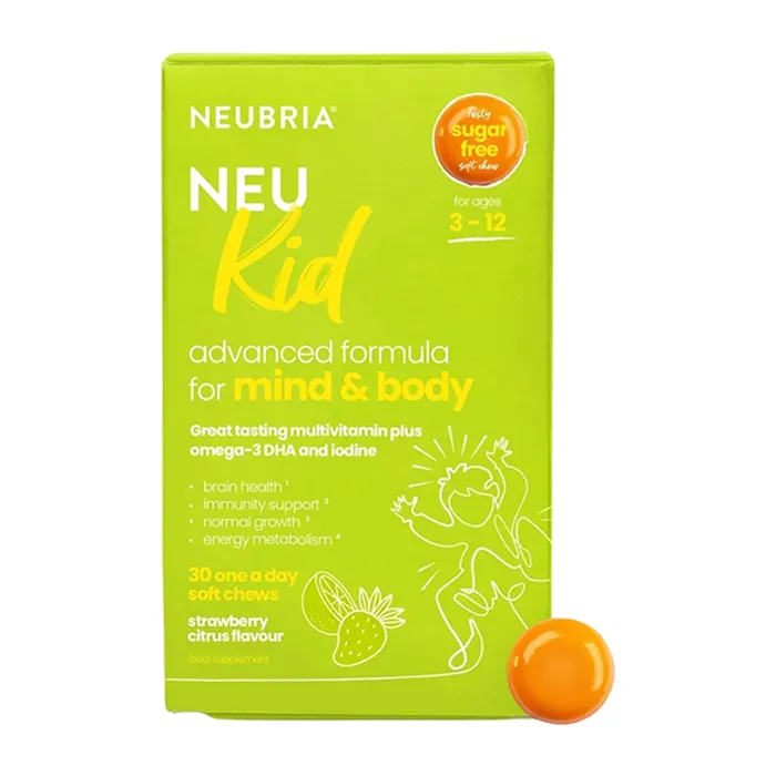 Vitamin tổng hợp Neubria Neu Kid Multivitamin + Omega-3 (30 viên) - Hỗ trợ tăng cường sức đề kháng, tốt cho não