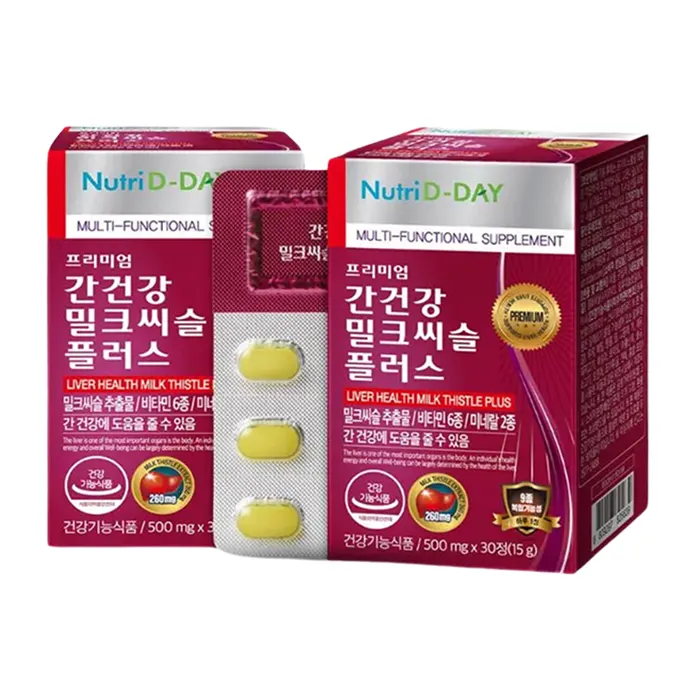 Nutri D-Day Liver Health Milk Thistle Plus (5 vỉ x 6 viên/vỉ) - Bổ gan, thải độc