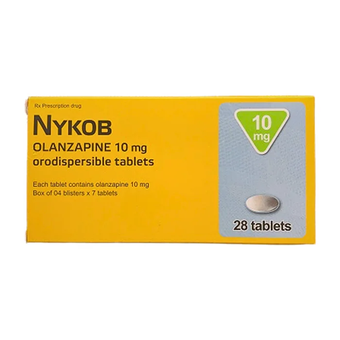 Nykob 10mg Genepharm SA (4 vỉ x 7 viên) - Điều trị tâm thần phân liệt
