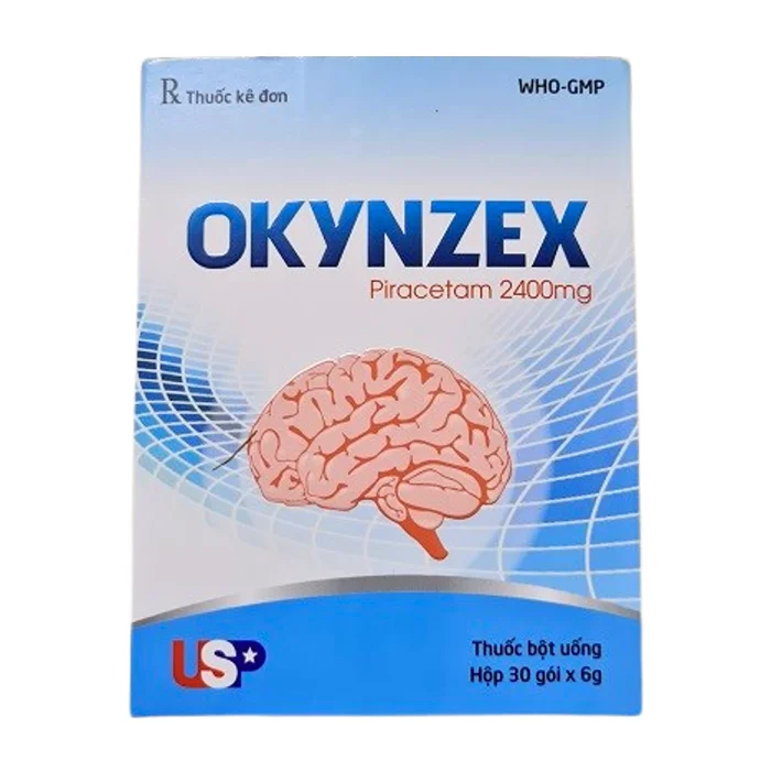 Okynzex 2400mg (Piracetam) - Điều trị triệu chứng rối loạn thần kinh, rối loạn trí nhớ, suy giảm tập trung
