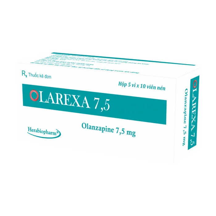 Olarexa 7.5mg (Hộp 05 vỉ x 10 viên) - Điều trị bệnh tâm thần phân liệt