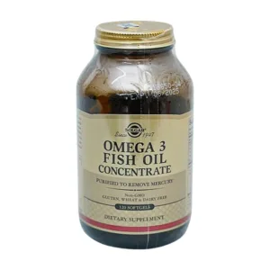 Viên dầu cá Solgar Omega-3 Fish Oil (Chai 120 Viên) - Hỗ trợ giảm mỡ máu, tốt cho mắt và não bộ