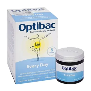 Men vi sinh Optibac Probiotics Every Day (Hộp 1 lọ 30 viên) - Hỗ trợ hệ tiêu hóa và sức khỏe tổng thể