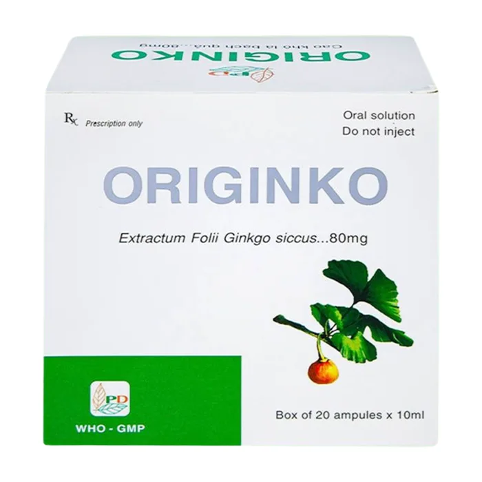 Originko 80mg (20 ống x 10ml) - Phòng và điều trị suy giảm trí nhớ