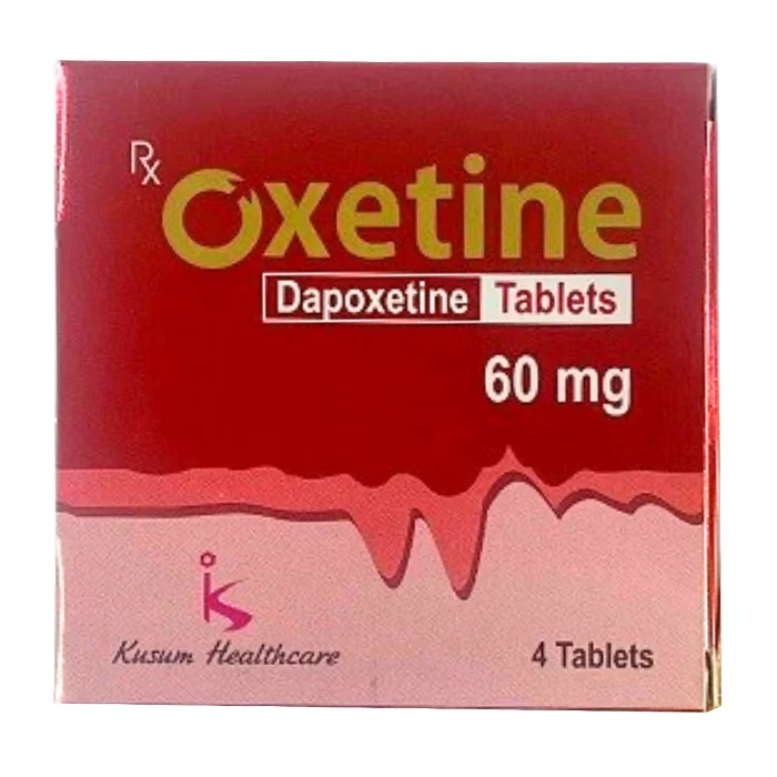 Oxetine 60mg (1 vỉ x 4 viên) - Điều trị xuất tinh sớm ở nam giới