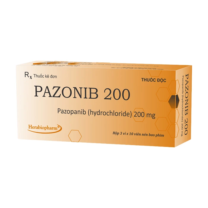 Pazonib 200 (3 vỉ x 10 viên) - Điều trị ung thư