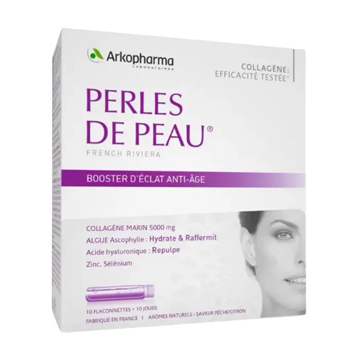 Perles DE Peau (1 hộp x 10 ống x 25ml) - Hỗ trợ dưỡng ẩm da, hỗ trợ làm đẹp da