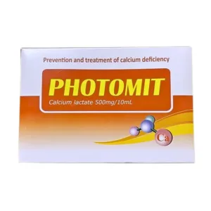 Photomit 500mg/10ml (20 ống x 10ml) - Điều trị và ngăn ngừa tình trạng thiếu calci