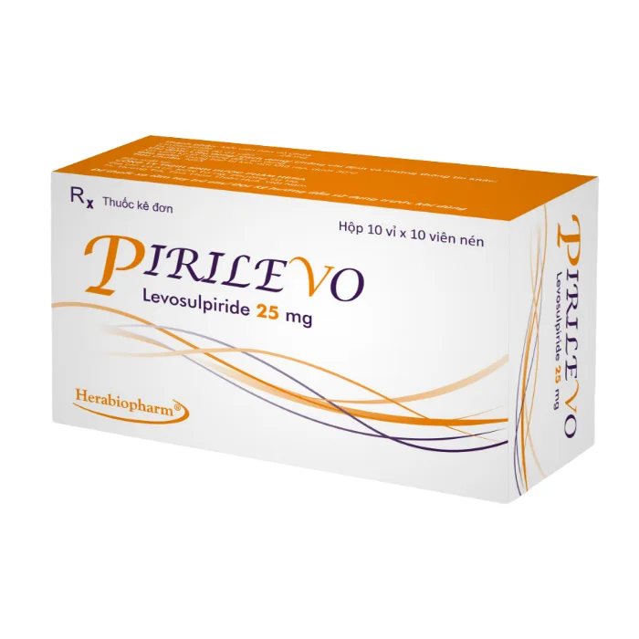 Pirilevo 25mg (Hộp 3 vỉ x 10 viên) - Điều trị ngắn hạn triệu chứng khó tiêu,