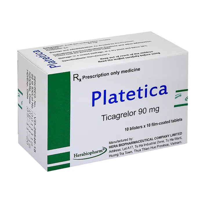 Platetica 90mg (10 vỉ x 10 viên)