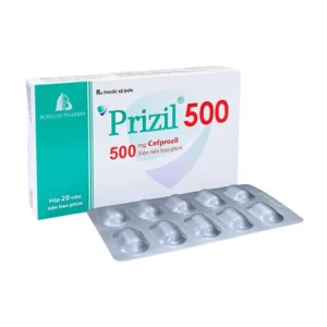 Prizil 500 (Hộp 2 vỉ × 10 viên) - Điều trị các bệnh nhiễm khuẩn từ nhẹ đến trung bình