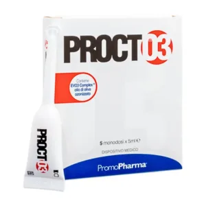 Proct03 PromoPharma (5 tuýp x 5ml) - Giúp nhanh chóng giảm tình trạng ngứa ngáy, nóng rát do bị trĩ