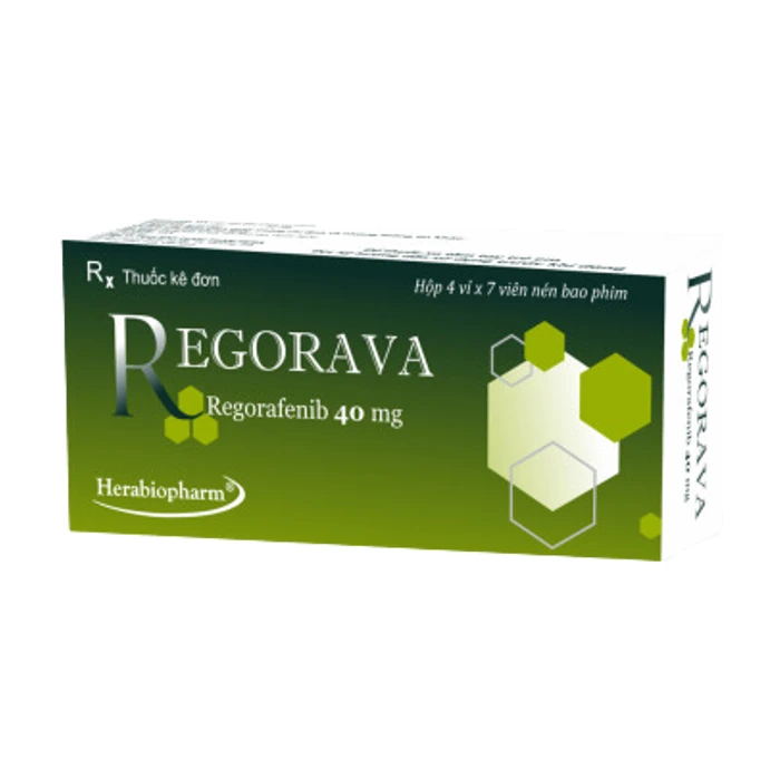 Regorava 40mg (4 vỉ x 7 viên) - Điều trị ung thư đại trực tràng