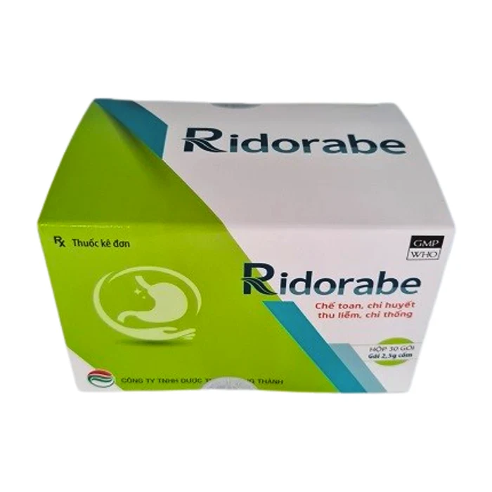 Ridorabe (Hộp 30 gói x 2,5g) - Điều trị loét dạ dày - hành tá tràng