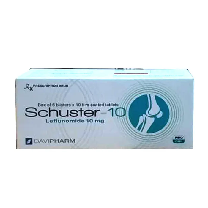 Schuster 10mg (Hộp 6 vỉ x 10 viên) – Điều trị viêm khớp vảy nến hoạt động