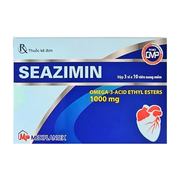 Seazimin (3 vỉ x 10 viên) - Điều trị phòng ngừa thứ phát sau nhồi máu cơ tim