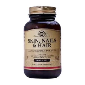 Viên uống Solgar Hair Skin Nails (Lọ 60 viên) - Hỗ trợ dưỡng tóc, da, móng