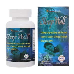 Sleep Well (Chai 60 viên) - Giúp ngủ ngon, giảm căng thẳng thần kinh