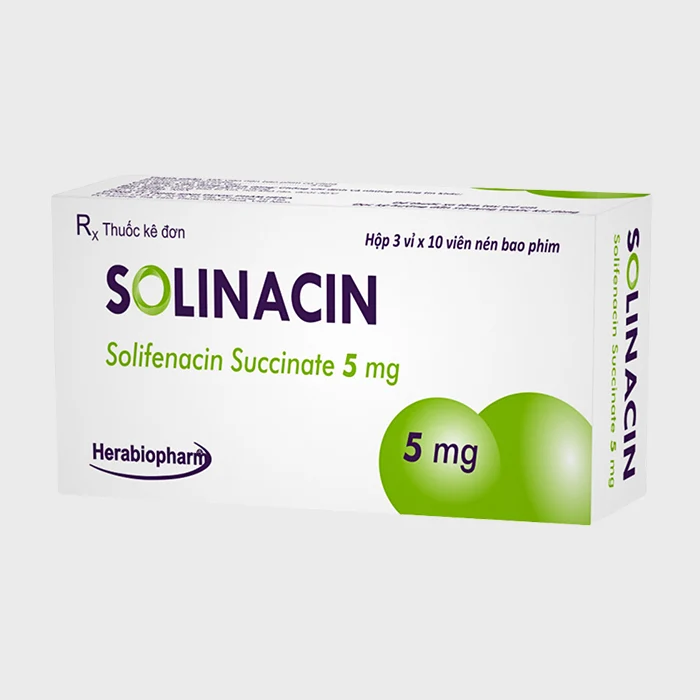 Solinacin 5mg - Điều trị triệu chứng tiểu không tự chủ, tiểu nhiều lần, tiểu gấp