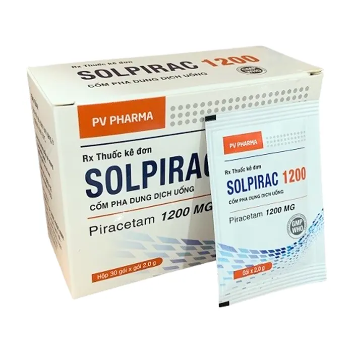 Solpirac 1200 (30 gói x gói 2g) - Điều trị rối loạn trí nhớ, sa sút trí tuệ