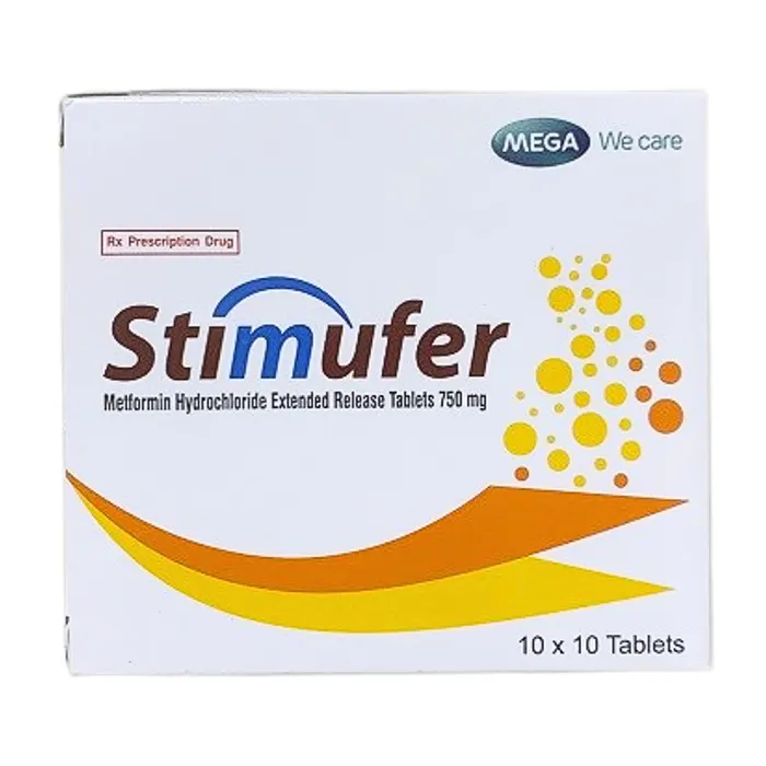 Stimufer 750mg (10 vỉ x 10 viên) - Điều trị đái tháo đường type 2
