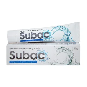 Subạc Spaphar (25g) - Gel làm sạch da và kháng khuẩn, tái tạo da, ngăn ngừa sẹo