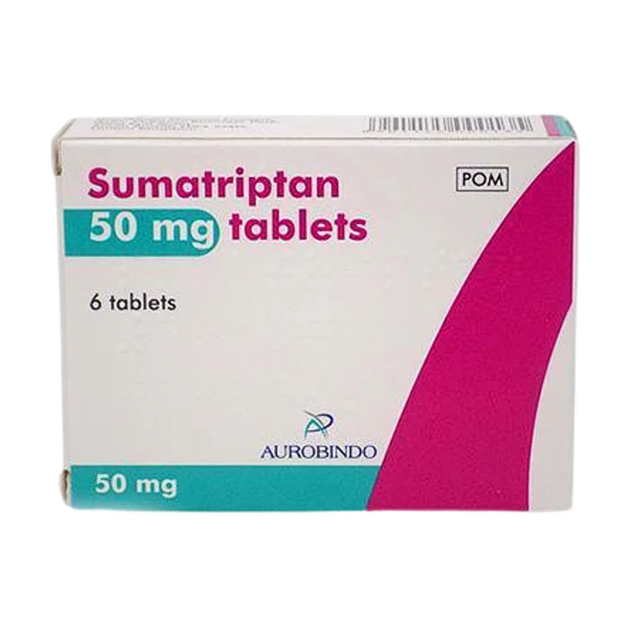 Sumatriptan 50mg - Điều trị cơn cấp đau nửa đầu