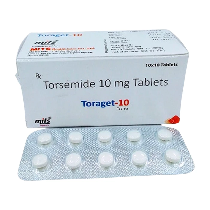 Torsemide 10mg - Điều trị phù nề, sưng tấy do suy tim sung huyết, bệnh gan, bệnh thận