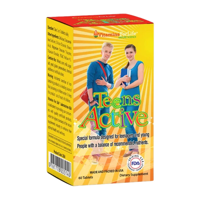 Teens Active Vitamins For Life (60 viên) - Bổ sung vitamin và khoáng chất cho thanh thiếu niên
