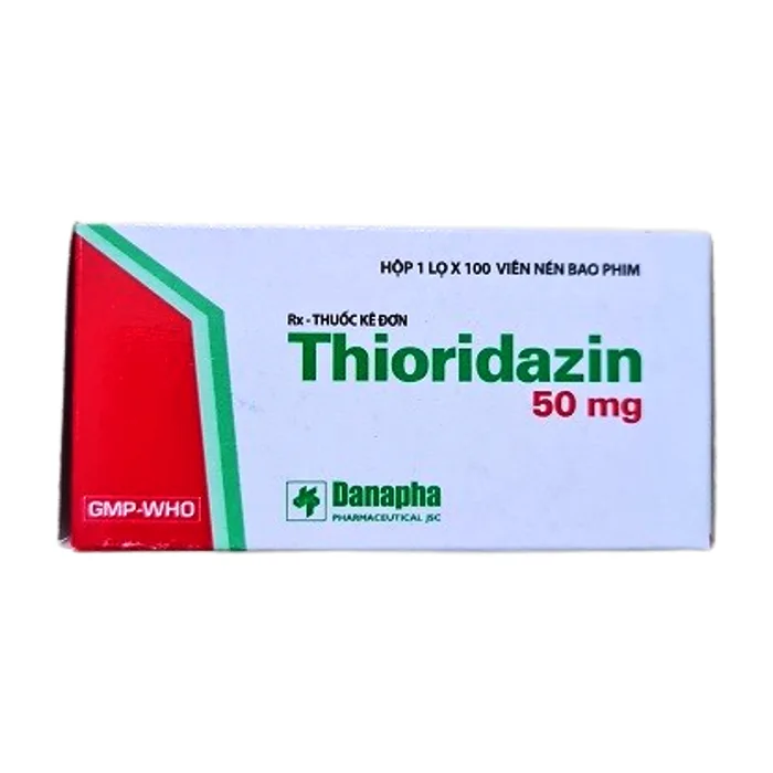 Thioridazin 50mg (100 viên) - Điều trị bệnh tâm thần phân liệt