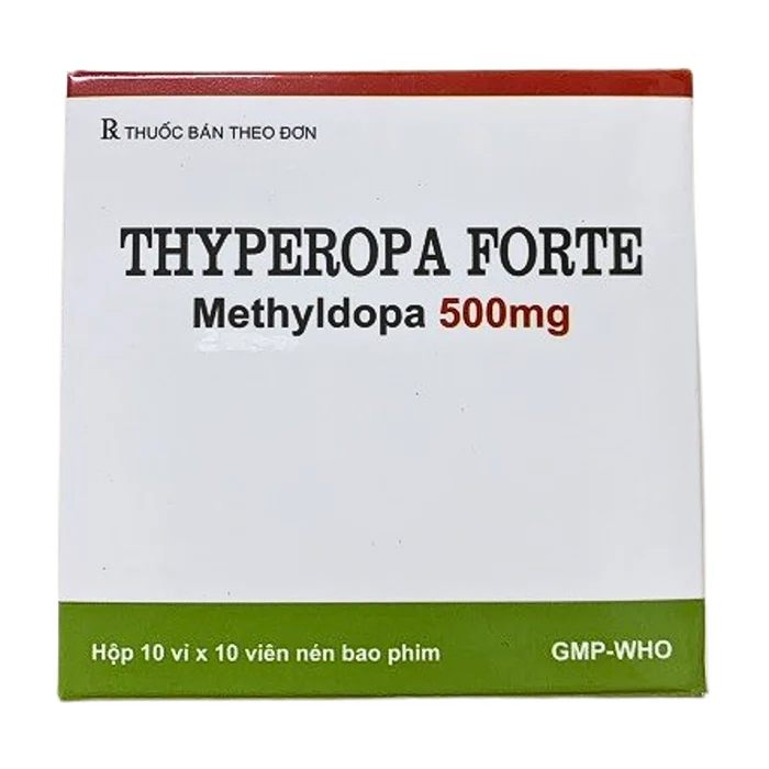 Thyperopa Forte 500mg (10 vỉ x 10 viên) - Điều trị tăng huyết áp