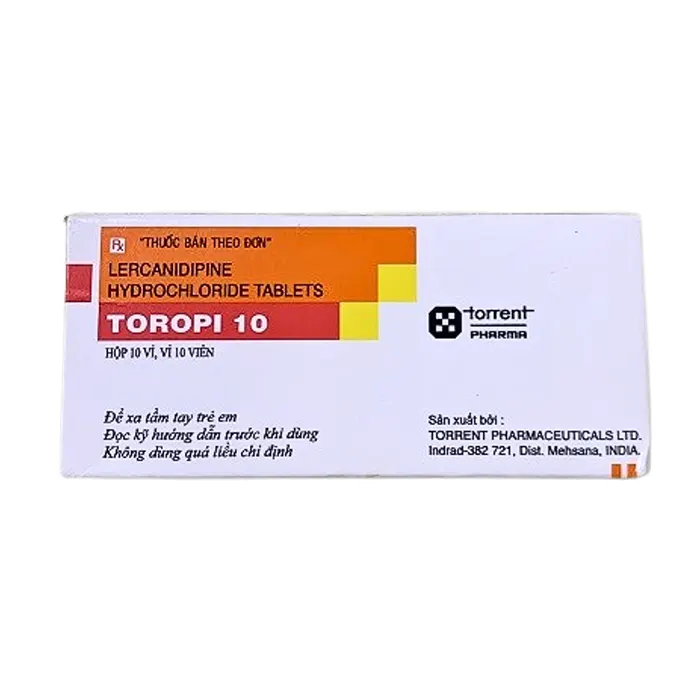 Toropi 10 (10 vỉ x 10 viên) - Điều trị tăng huyết áp