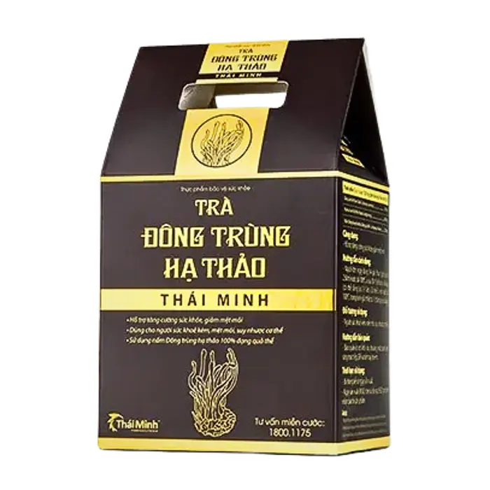 Trà Đông Trùng Hạ Thảo Thái Minh (20 gói) - Giúp tăng cường miễn dịch và nâng cao sức đề kháng