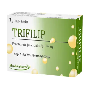 Trifilip 134mg (3 vỉ x 10 viên) - Điều trị tăng triglyceride máu, tăng lipid máu