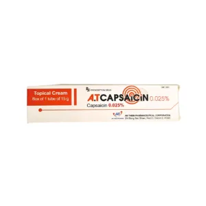A.T CAPSAICIN 0.025% (15g) - Điều trị đau nhẹ đến trung bình do viêm khớp, đau cơ và đau xương khớp mạn tính